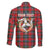 Personalized Isle of Man Triskelion Family Matching Summer Maxi Dress and Hawaiian Shirt Celtic Knots with Red Tartan