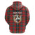 Personalized Isle of Man Triskelion Hoodie Celtic Knots with Red Tartan