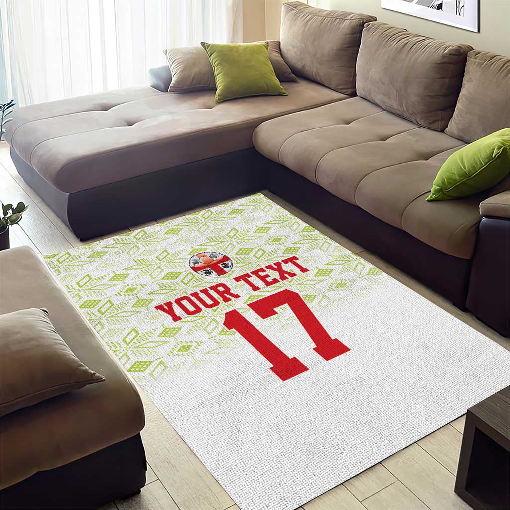 Custom Sardinia Football Area Rug Sardigna Sporty Style