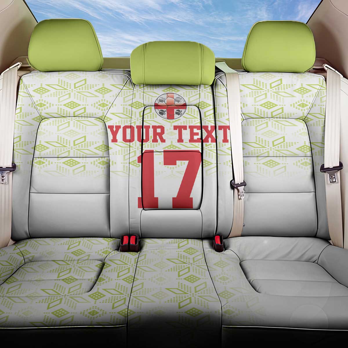 Custom Sardinia Football Back Car Seat Cover Sardigna Sporty Style