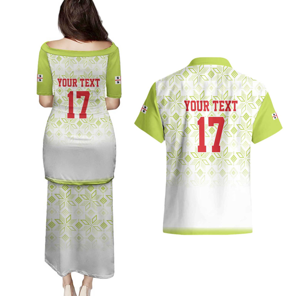 Custom Sardinia Football Couples Matching Puletasi and Hawaiian Shirt Sardigna Sporty Style