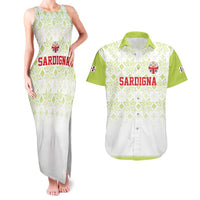 Custom Sardinia Football Couples Matching Tank Maxi Dress and Hawaiian Shirt Sardigna Sporty Style