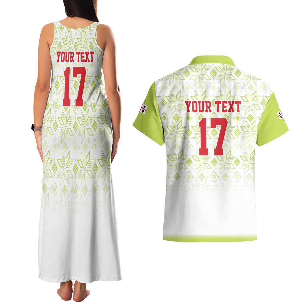 Custom Sardinia Football Couples Matching Tank Maxi Dress and Hawaiian Shirt Sardigna Sporty Style