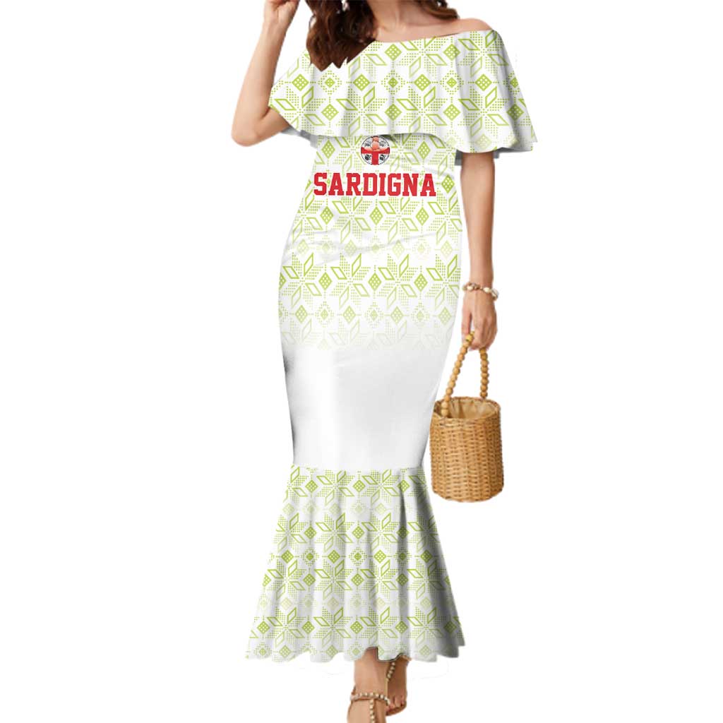 Custom Sardinia Football Family Matching Mermaid Dress and Hawaiian Shirt Sardigna Sporty Style