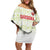 Custom Sardinia Football Family Matching Off Shoulder Short Dress and Hawaiian Shirt Sardigna Sporty Style