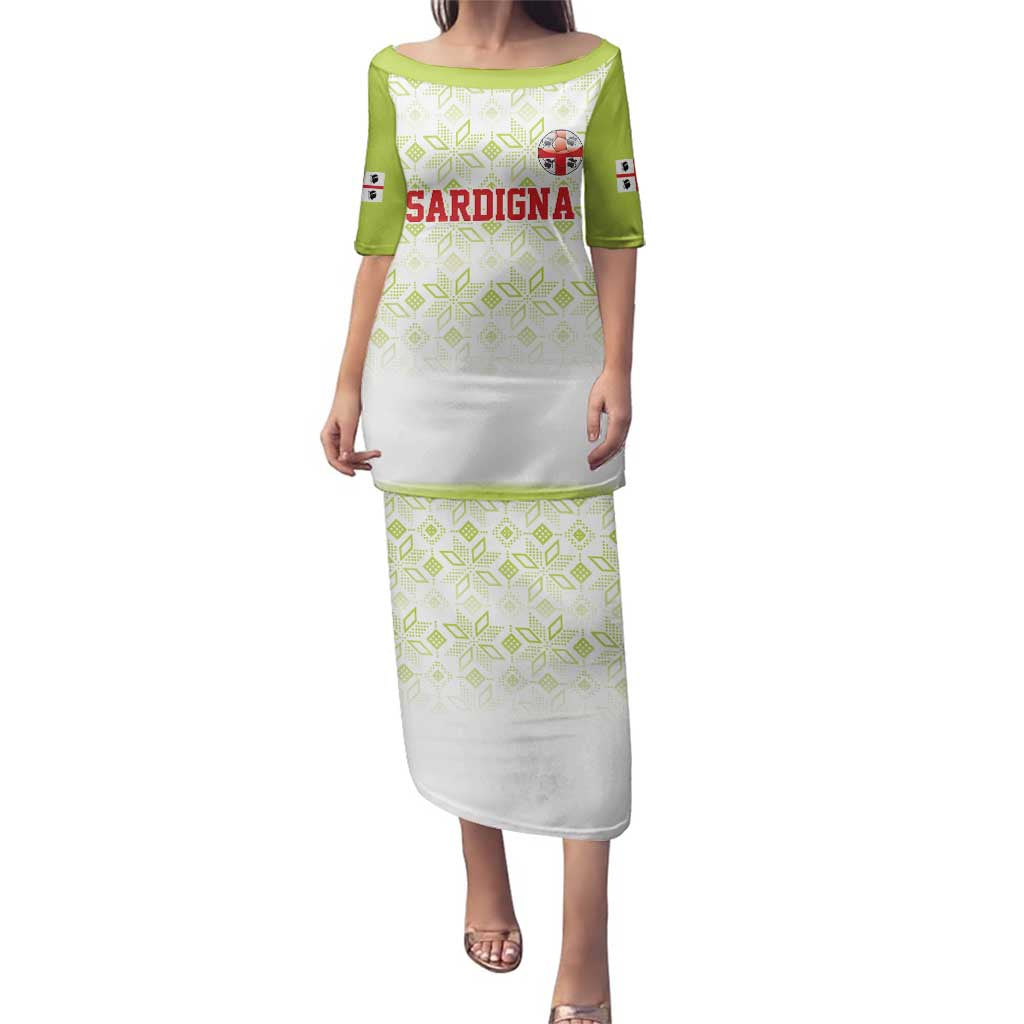 Custom Sardinia Football Family Matching Puletasi and Hawaiian Shirt Sardigna Sporty Style