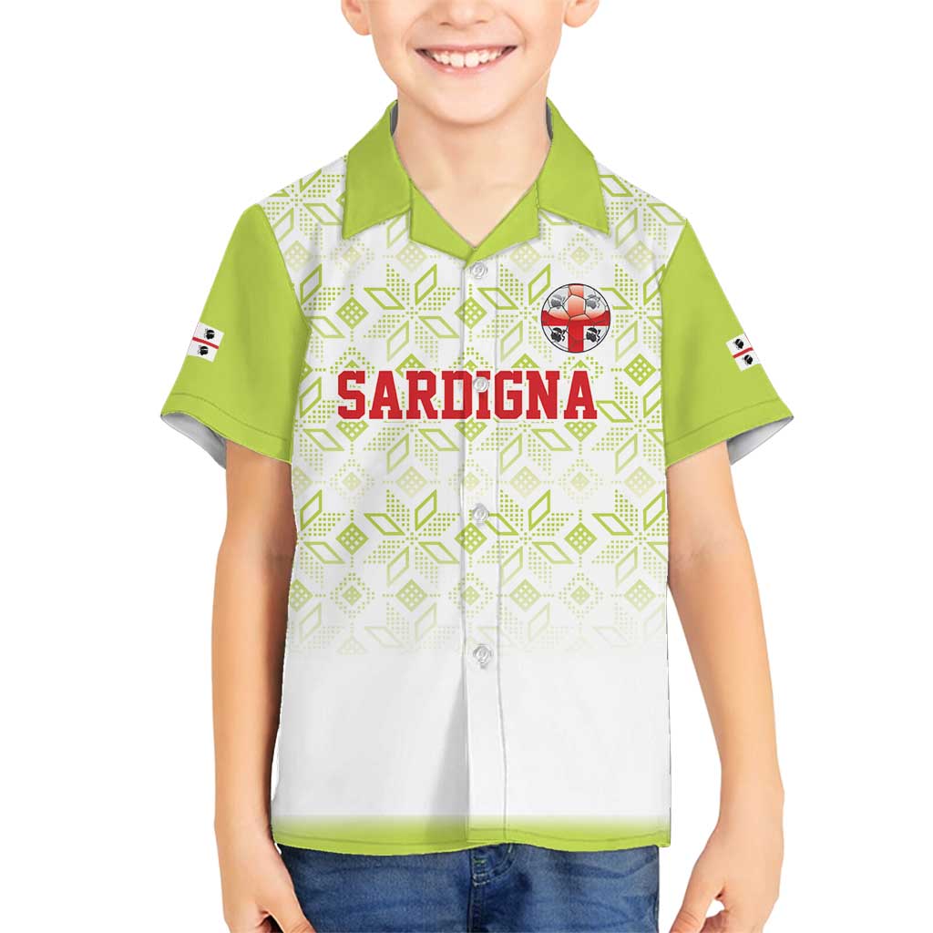 Custom Sardinia Football Family Matching Puletasi and Hawaiian Shirt Sardigna Sporty Style
