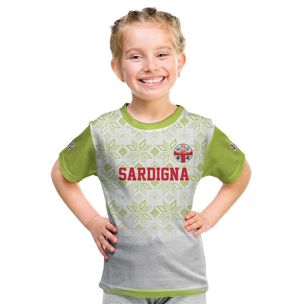 Custom Sardinia Football Kid T Shirt Sardigna Sporty Style