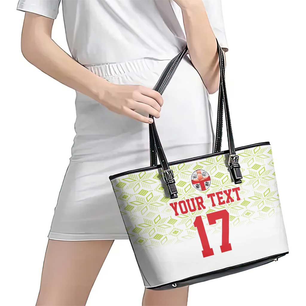 Custom Sardinia Football Leather Tote Bag Sardigna Sporty Style