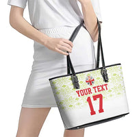 Custom Sardinia Football Leather Tote Bag Sardigna Sporty Style