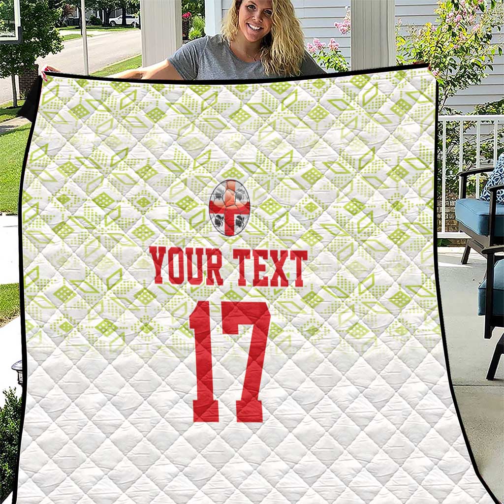 Custom Sardinia Football Quilt Sardigna Sporty Style
