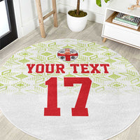 Custom Sardinia Football Round Carpet Sardigna Sporty Style