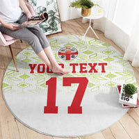 Custom Sardinia Football Round Carpet Sardigna Sporty Style