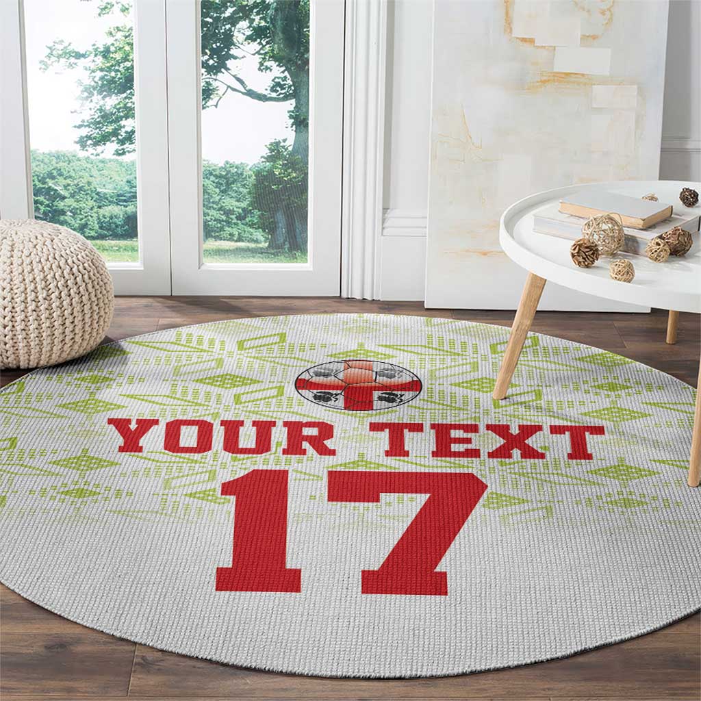 Custom Sardinia Football Round Carpet Sardigna Sporty Style