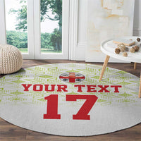 Custom Sardinia Football Round Carpet Sardigna Sporty Style