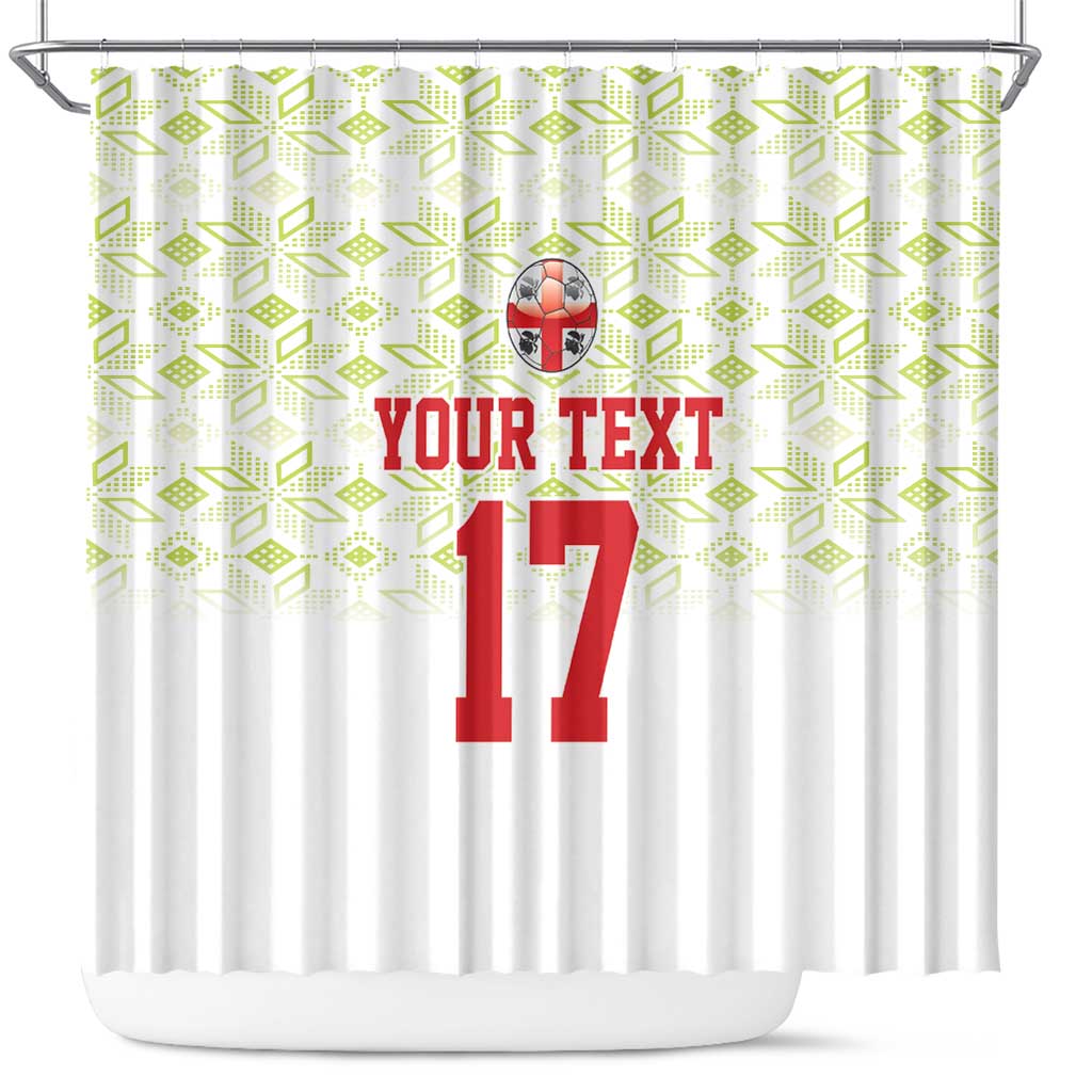 Custom Sardinia Football Shower Curtain Sardigna Sporty Style