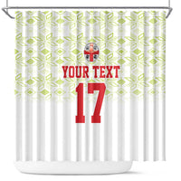 Custom Sardinia Football Shower Curtain Sardigna Sporty Style