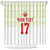 Custom Sardinia Football Shower Curtain Sardigna Sporty Style