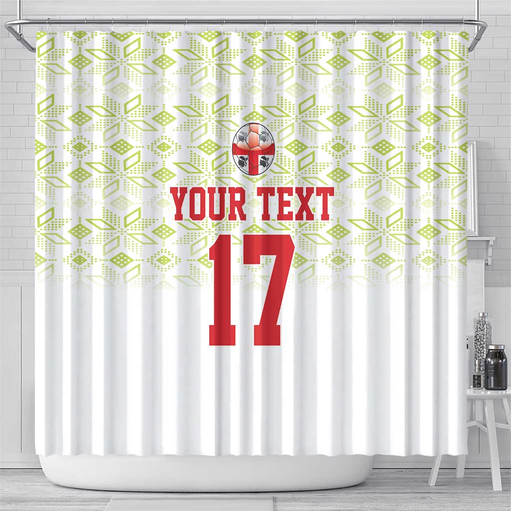 Custom Sardinia Football Shower Curtain Sardigna Sporty Style