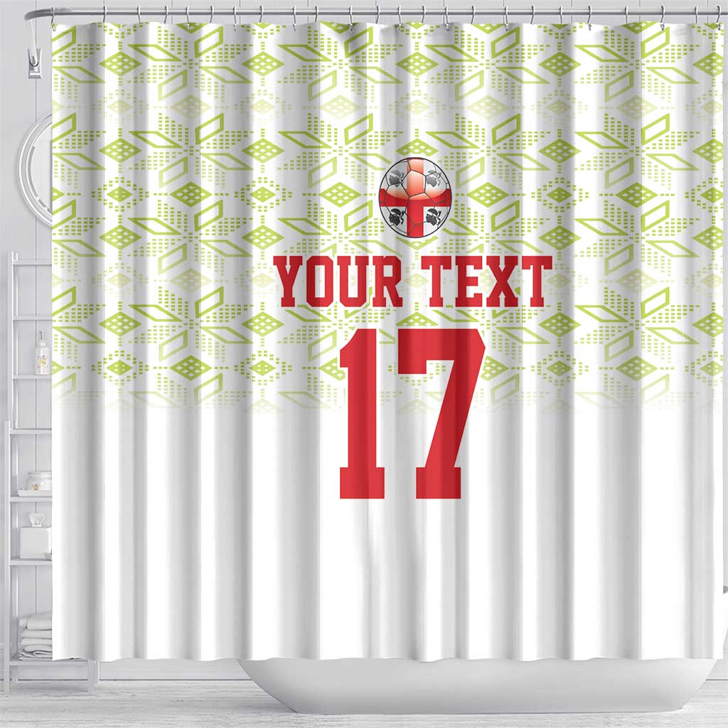 Custom Sardinia Football Shower Curtain Sardigna Sporty Style