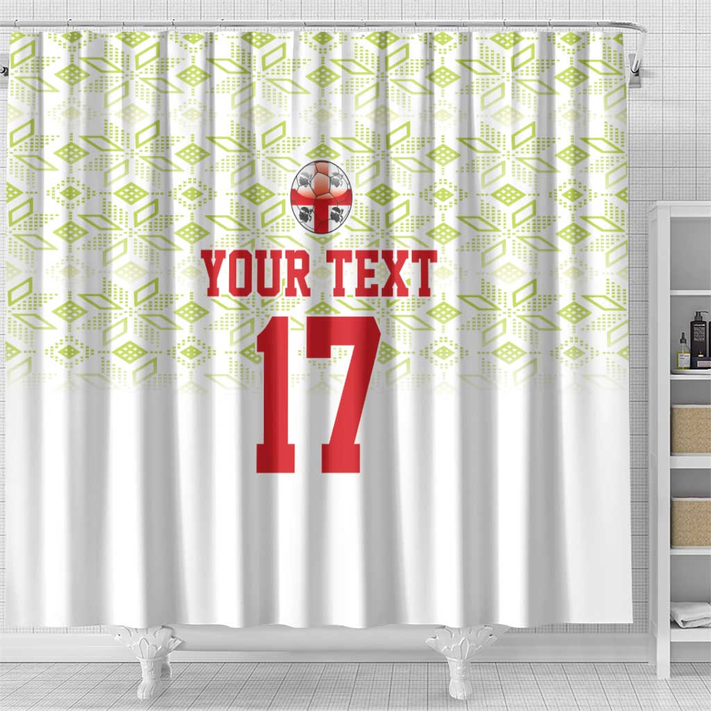 Custom Sardinia Football Shower Curtain Sardigna Sporty Style