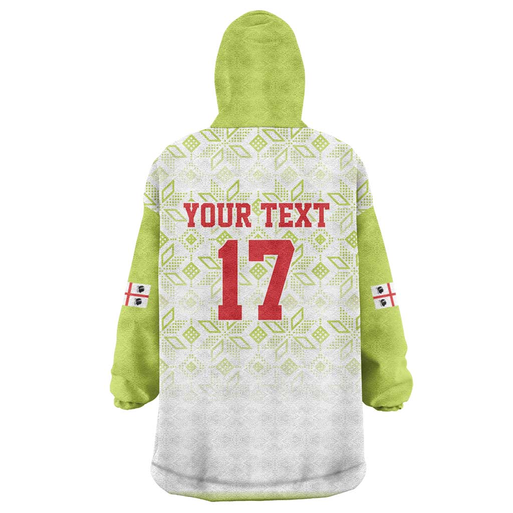 Custom Sardinia Football Wearable Blanket Hoodie Sardigna Sporty Style