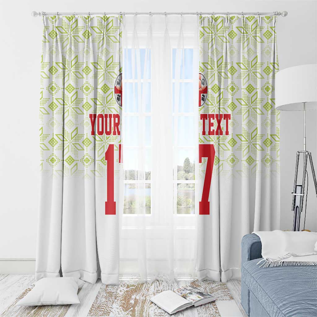 Custom Sardinia Football Window Curtain Sardigna Sporty Style