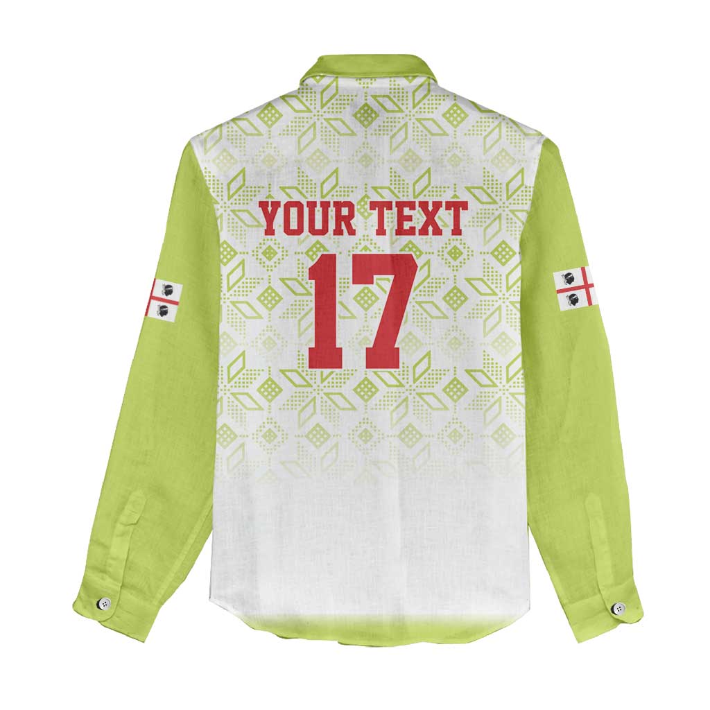 Custom Sardinia Football Women Casual Shirt Sardigna Sporty Style
