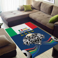 Italian Republic Football Area Rug Gli Azzurri History Champion