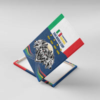 Italian Republic Football Canvas Wall Art Gli Azzurri History Champion