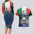 Italian Republic Football Couples Matching Long Sleeve Bodycon Dress and Hawaiian Shirt Gli Azzurri History Champion