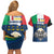 Italian Republic Football Couples Matching Off Shoulder Short Dress and Hawaiian Shirt Gli Azzurri History Champion