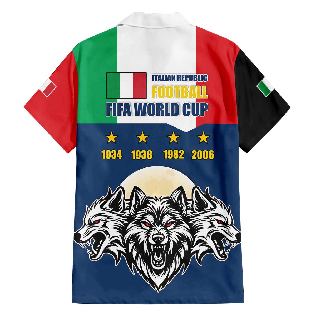 Italian Republic Football Family Matching Off The Shoulder Long Sleeve Dress and Hawaiian Shirt Gli Azzurri History Champion