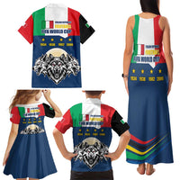 Italian Republic Football Family Matching Tank Maxi Dress and Hawaiian Shirt Gli Azzurri History Champion