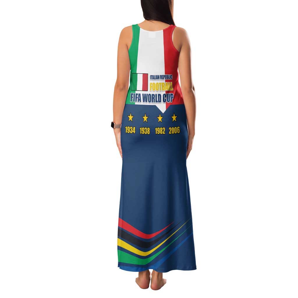 Italian Republic Football Family Matching Tank Maxi Dress and Hawaiian Shirt Gli Azzurri History Champion