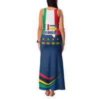 Italian Republic Football Family Matching Tank Maxi Dress and Hawaiian Shirt Gli Azzurri History Champion