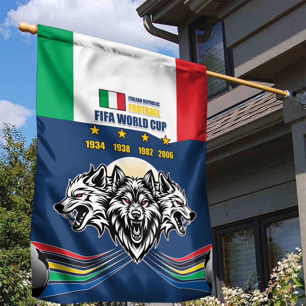 Italian Republic Football Garden Flag Gli Azzurri History Champion