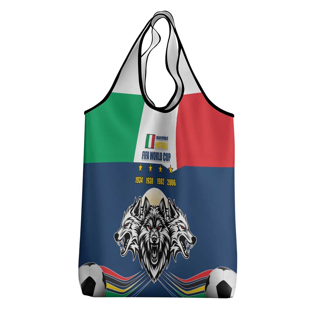 Italian Republic Football Grocery Bag Gli Azzurri History Champion