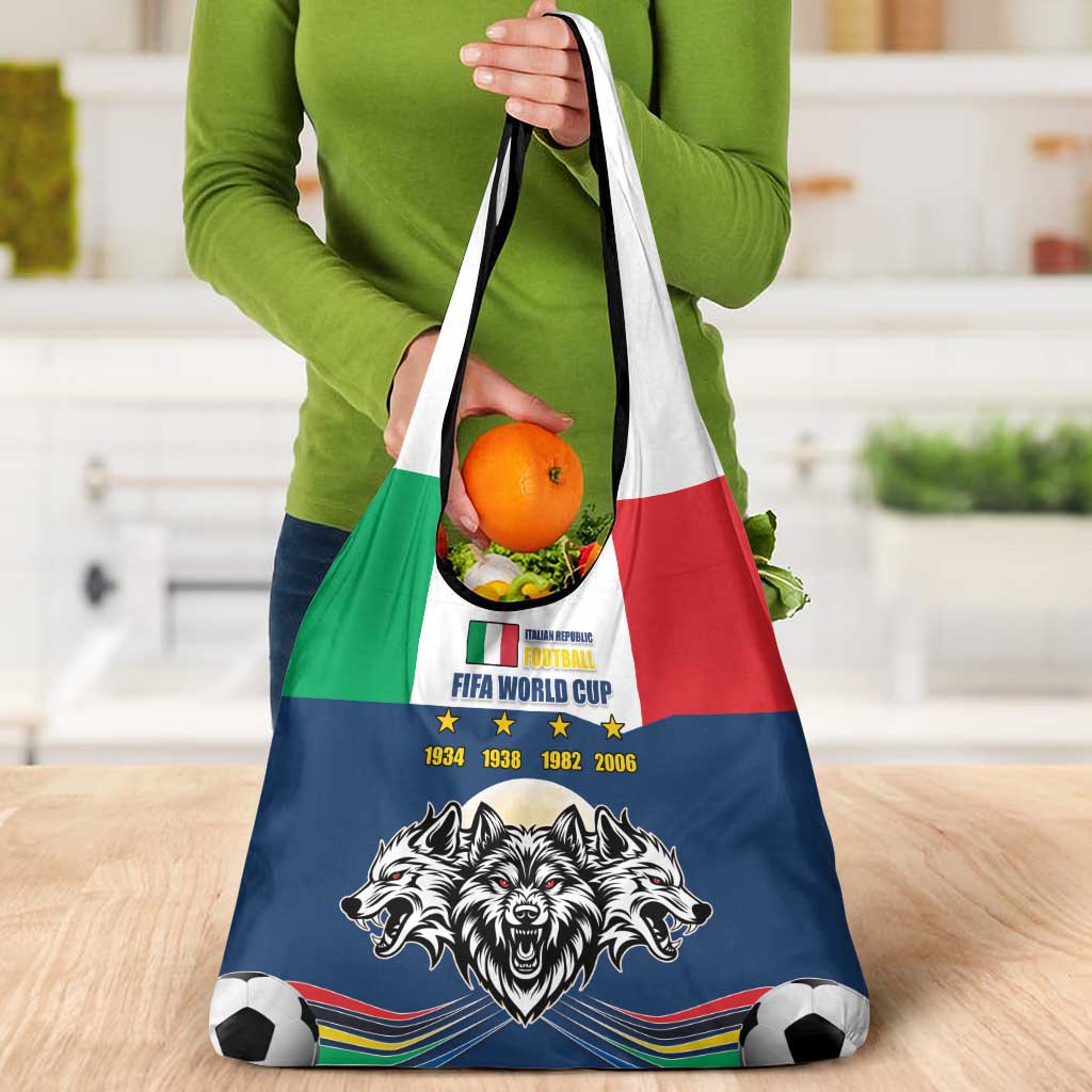 Italian Republic Football Grocery Bag Gli Azzurri History Champion