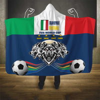 Italian Republic Football Hooded Blanket Gli Azzurri History Champion