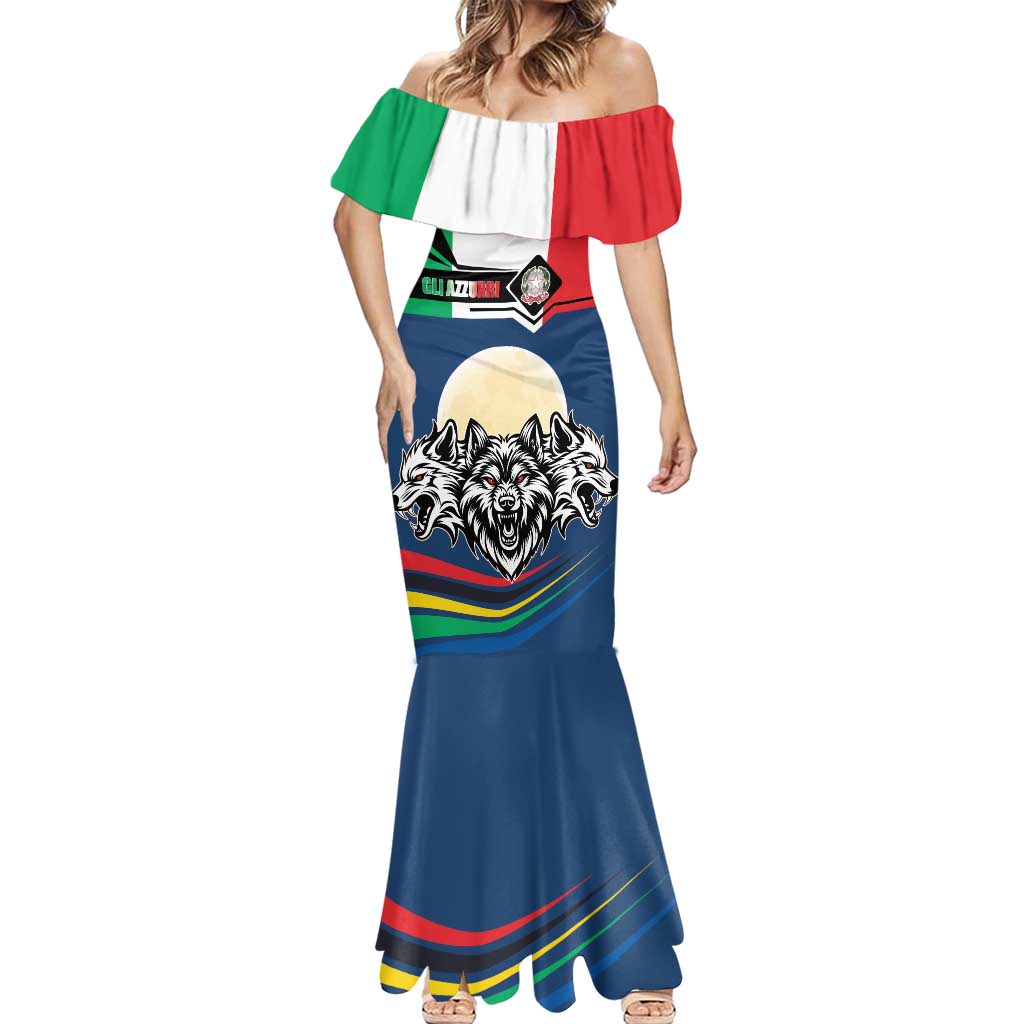 Italian Republic Football Mermaid Dress Gli Azzurri History Champion