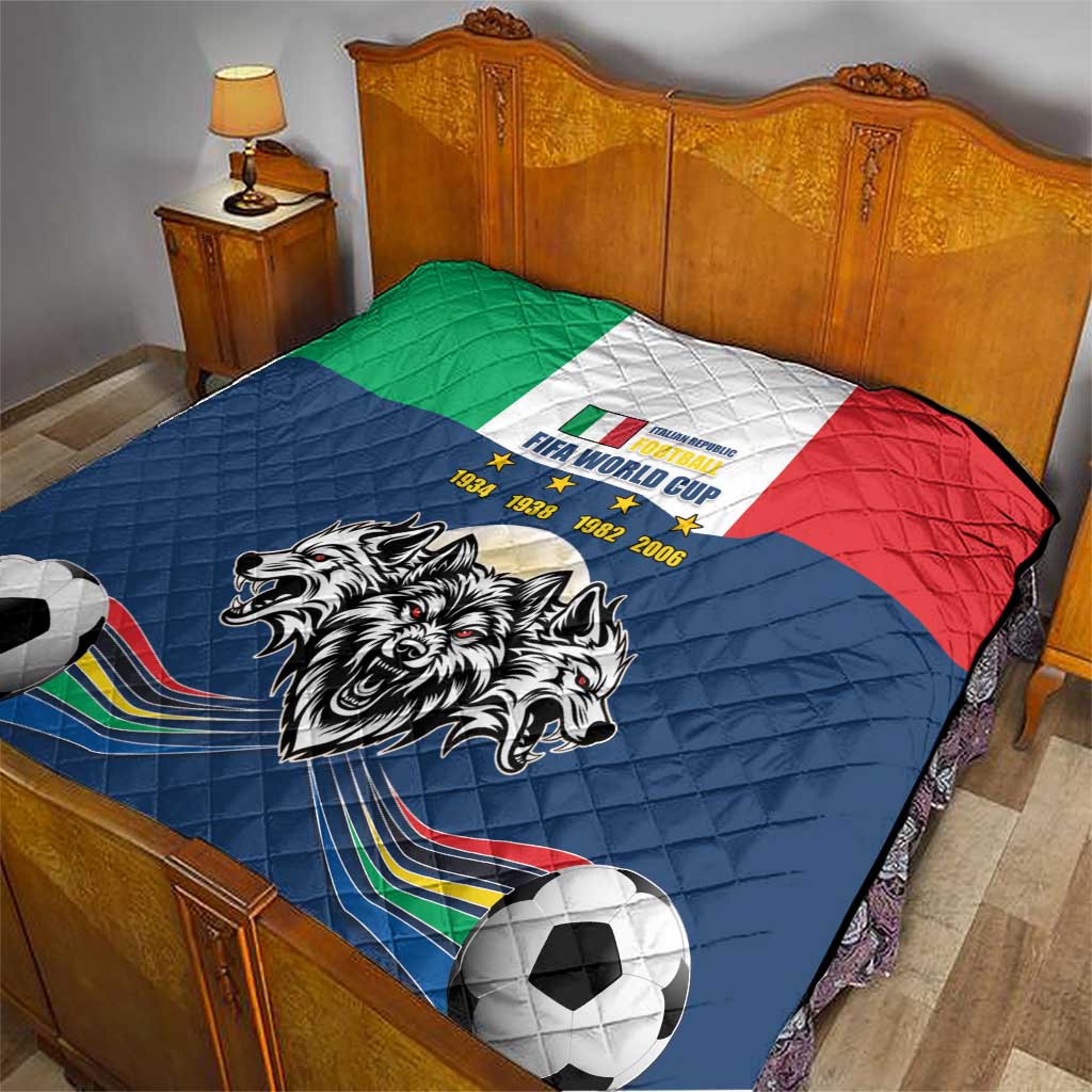 Italian Republic Football Quilt Gli Azzurri History Champion
