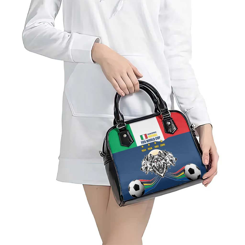 Italian Republic Football Shoulder Handbag Gli Azzurri History Champion