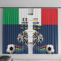 Italian Republic Football Window Curtain Gli Azzurri History Champion