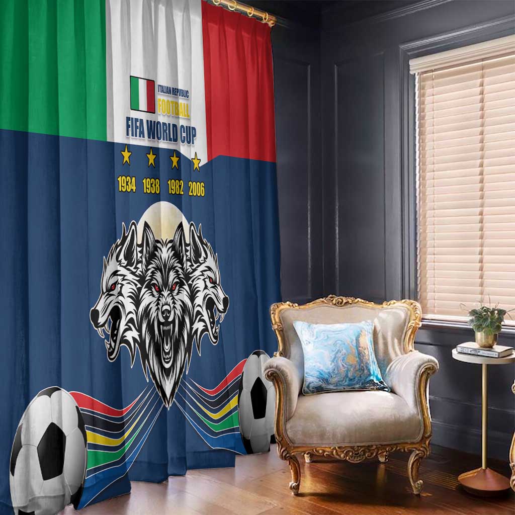Italian Republic Football Window Curtain Gli Azzurri History Champion