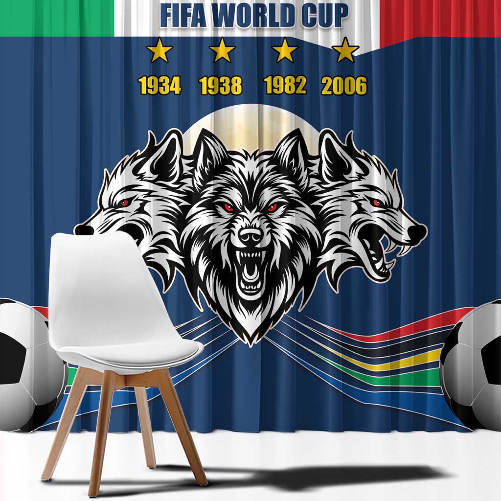 Italian Republic Football Window Curtain Gli Azzurri History Champion