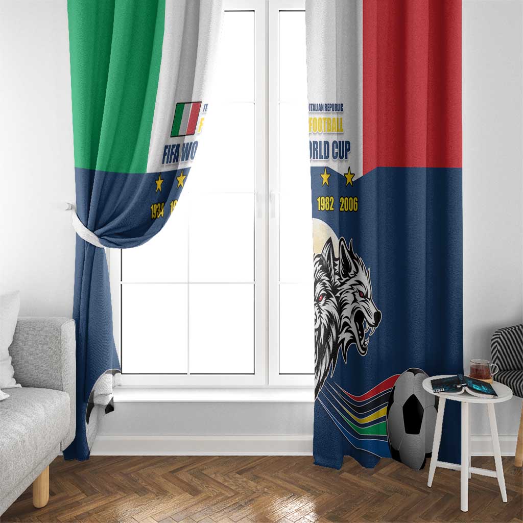 Italian Republic Football Window Curtain Gli Azzurri History Champion