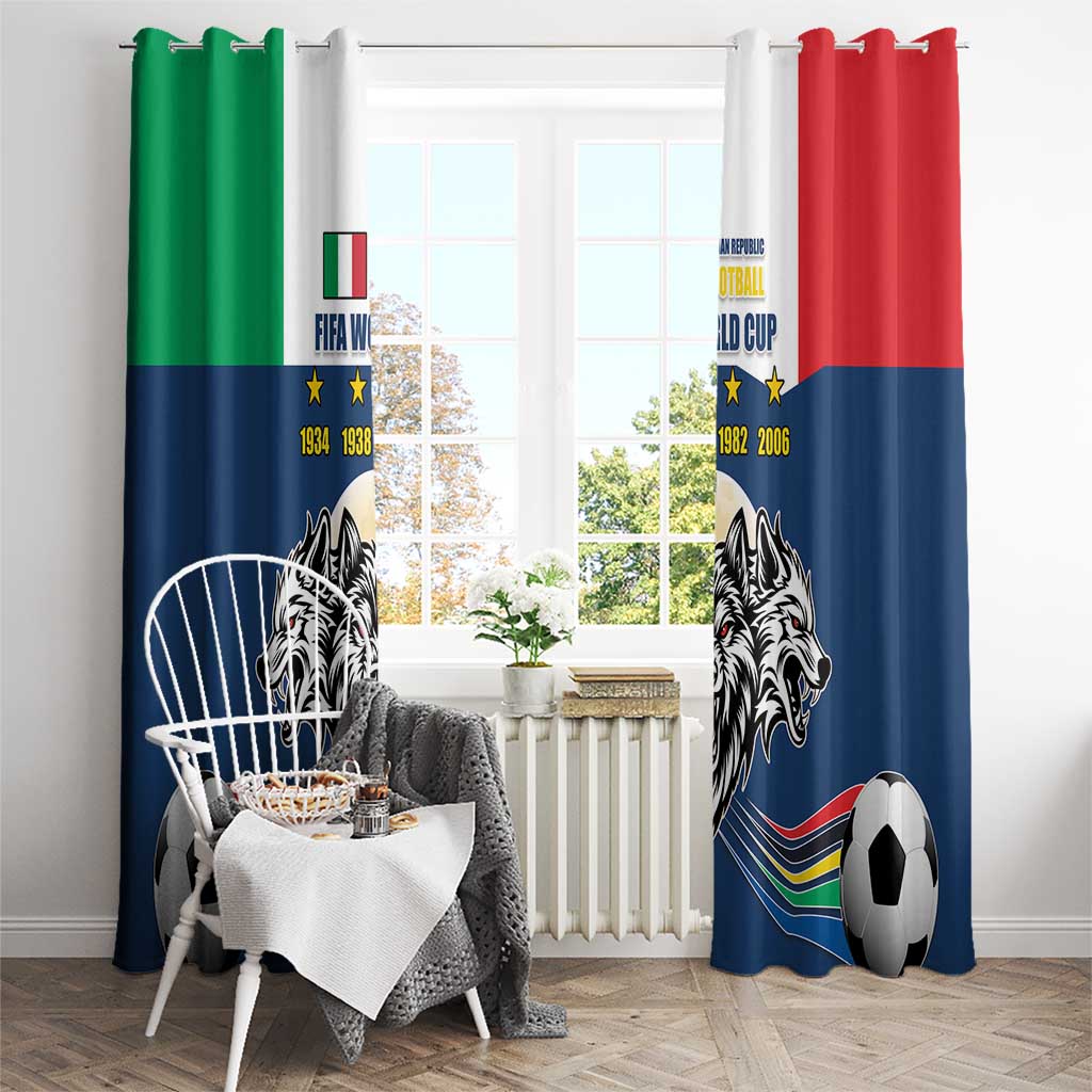 Italian Republic Football Window Curtain Gli Azzurri History Champion