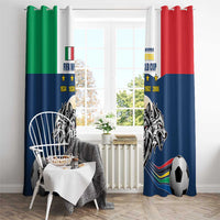 Italian Republic Football Window Curtain Gli Azzurri History Champion