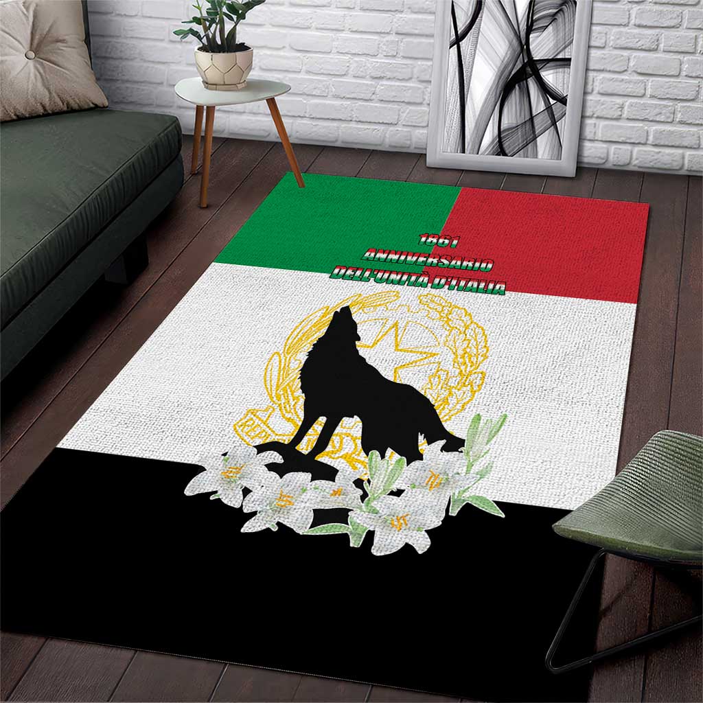 Italian Republic Anniversary of the Unification Area Rug Anniversario dellUnita d'Italia